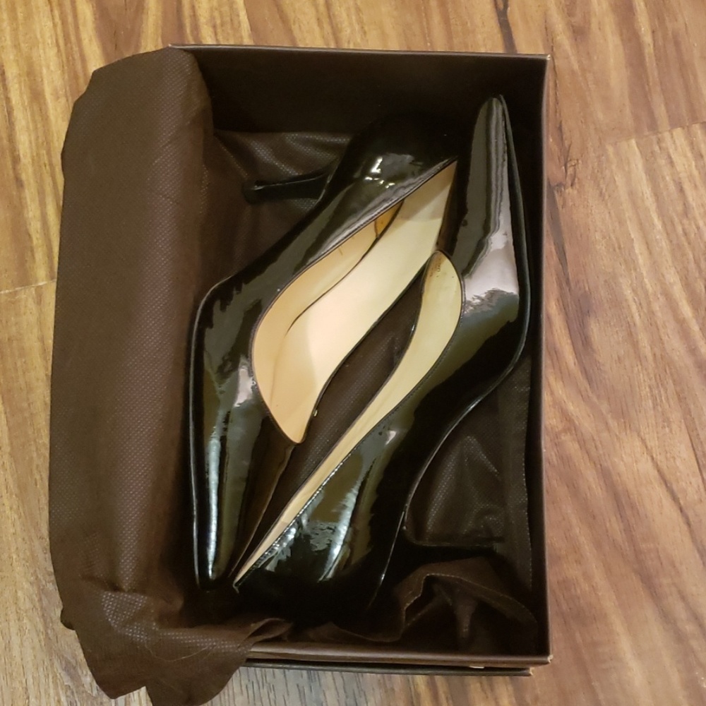 Cole Haan Fiona Mid Air Black Patent Leather Pump